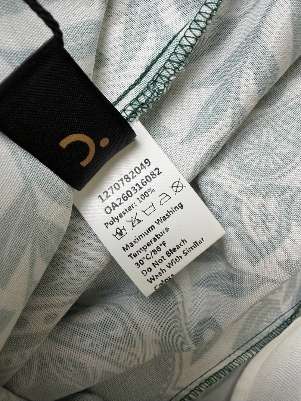 Commense Baroque Floral Print Belted Cami Maxi Dress Forest Green Medium NWT - Picture 11 of 12
